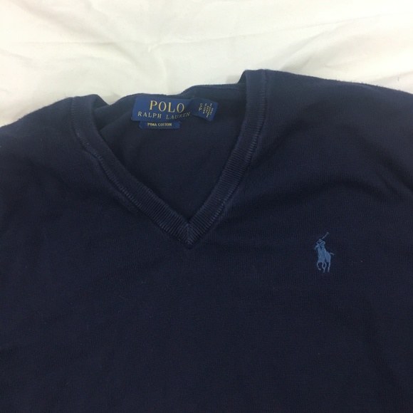 Small polo V-neck sweater - Picture 5 of 6